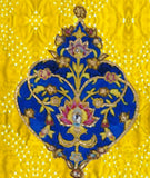 Yellow Bandhani Embroidered Cushion Cover Small Last 2 Piece