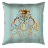 Ornate Victorian Pastel Blue Cushion Cover