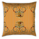 Ornate Victorian Flounce Coral Cushion Cover