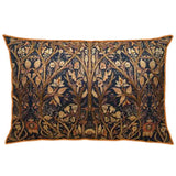 Black Kalamkari Jaal Embroidered Cushion Cover